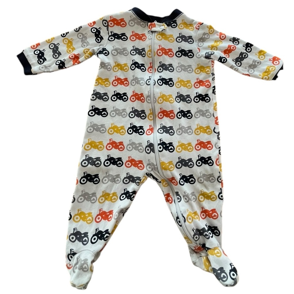 ❤️ 5 for $15 Bundle: Garanimals Motorcycle Zip Pajamas – 6–9M